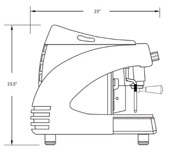 Synchro Espresso Coffee Machine 2 Group With Grinder Estella.