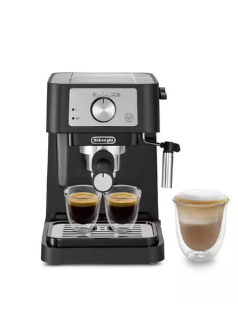 DeLonghi Espresso Machine, Black with 2 Cases of POD ESE 44 (150 Pods Case)