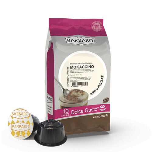 MOKACCINO COFFEE BARBARO - DOLCE GUSTO COMPATIBLE CAPSULES 14g