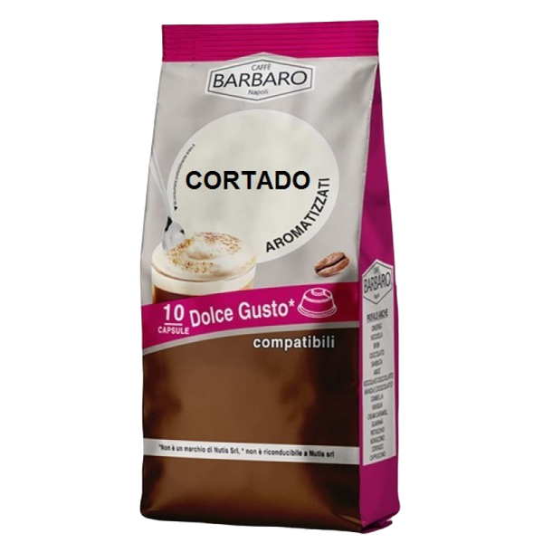 Caffe Barbaro Dolce Gusto Compatible Cortado Coffee Barbaro 100 Capsules 14Gr